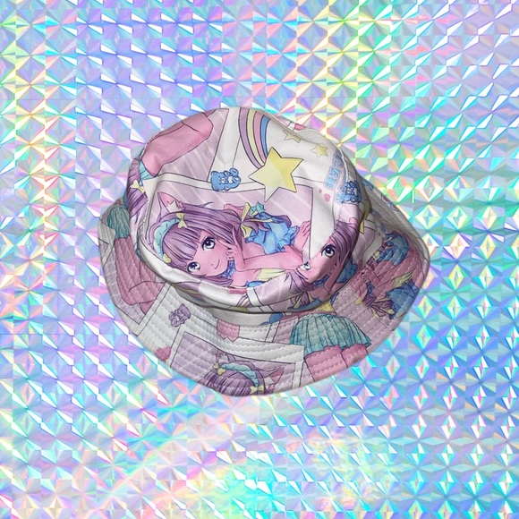 Anime Girl Bucket Hat - Picture 2 of 3